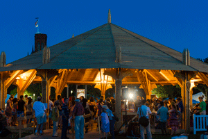 Dance barn built for the Smithsonian's Folklife Festival in 2013